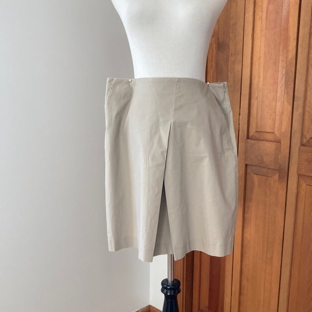 Ann Taylor Khaki A-line Skirt, Size 14